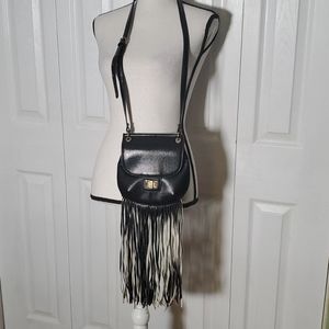 Expressions Nyc crossbody fringe bag